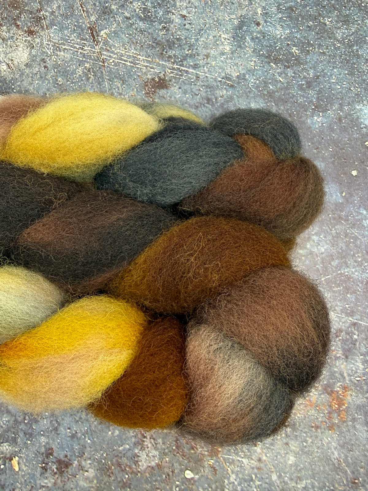 Shropshire Kammzug für Sockenwolle PUMPKIN SPICE