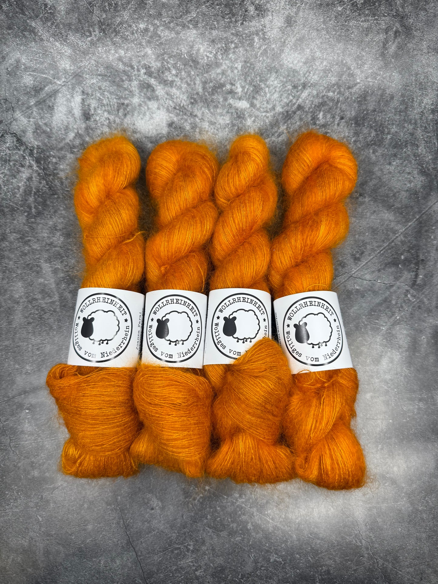 Zuckerwatte - Kid Mohair Seide BURNT ORANGE