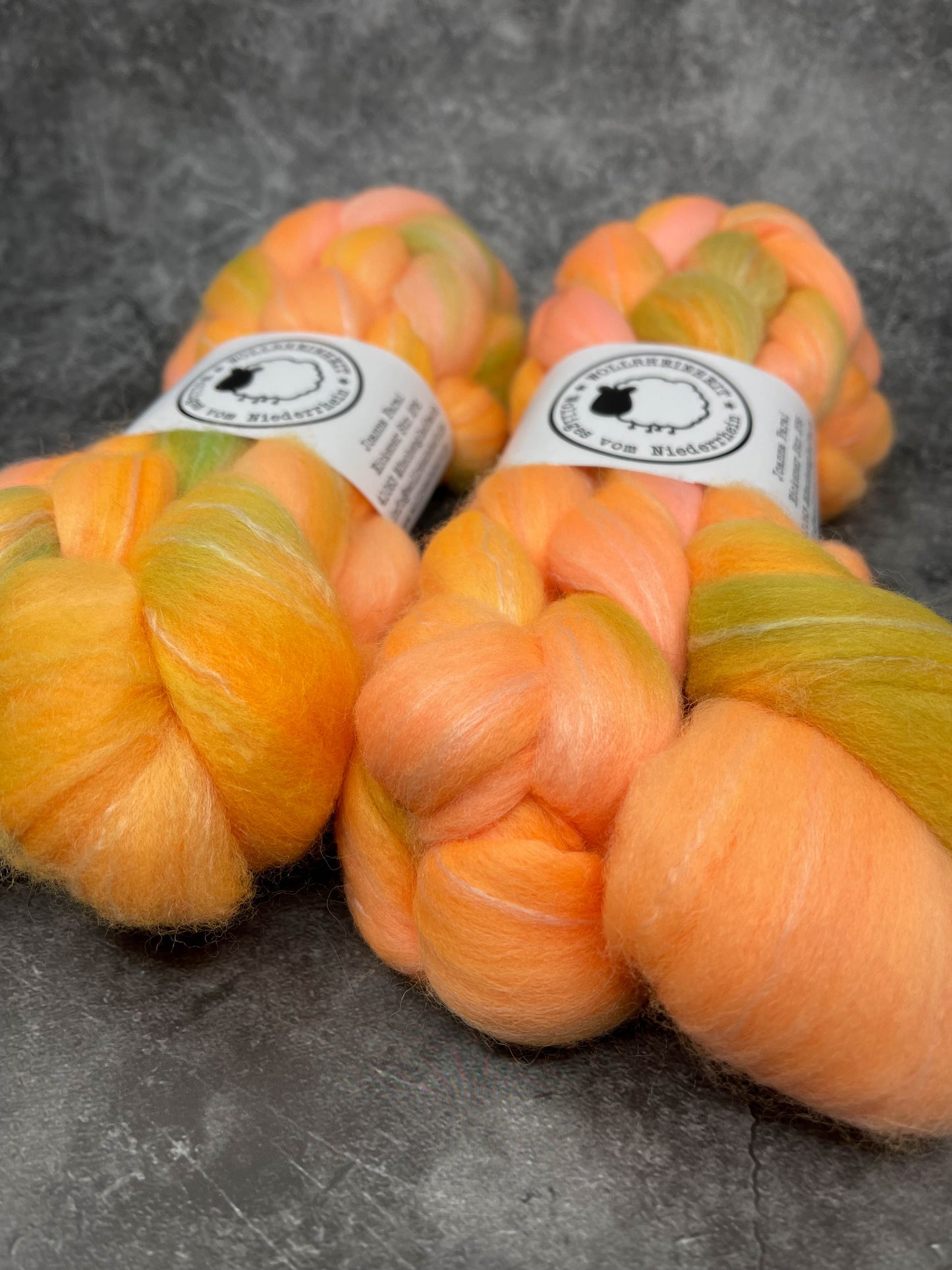 Merino Alpaka Rose Kammzug No. 02 NEON EDITION