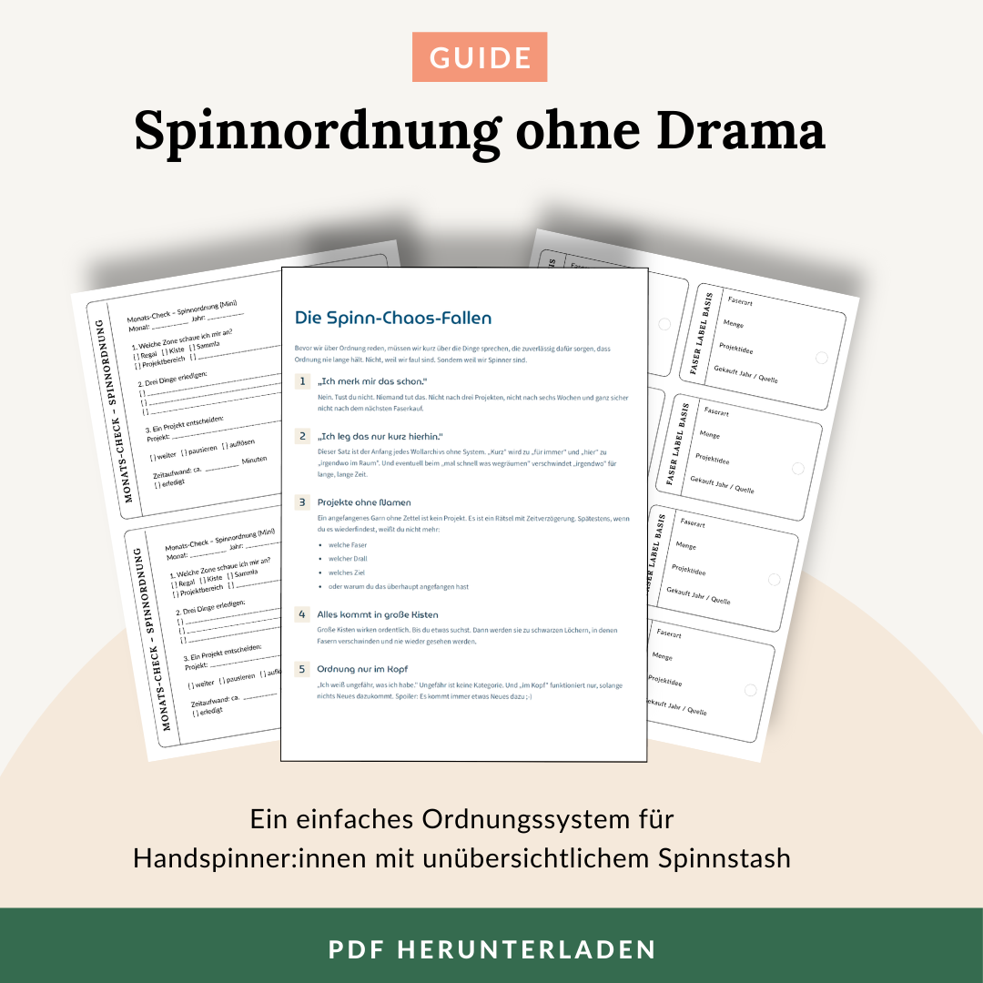 Spinnordnung ohne Drama - ein kompakter Guide für Handspinner:innen