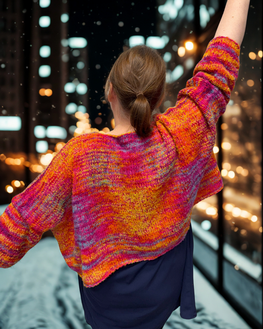 Strickset "Sonnenuntergang" für das Jäckchen "Wolke"