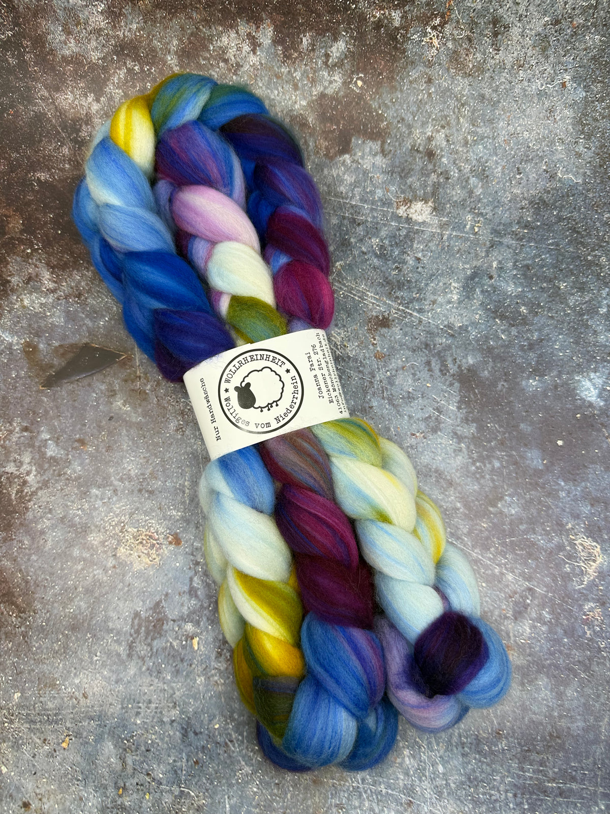 Merino Nylon Kammzug für weiche Sockenwolle No. 08