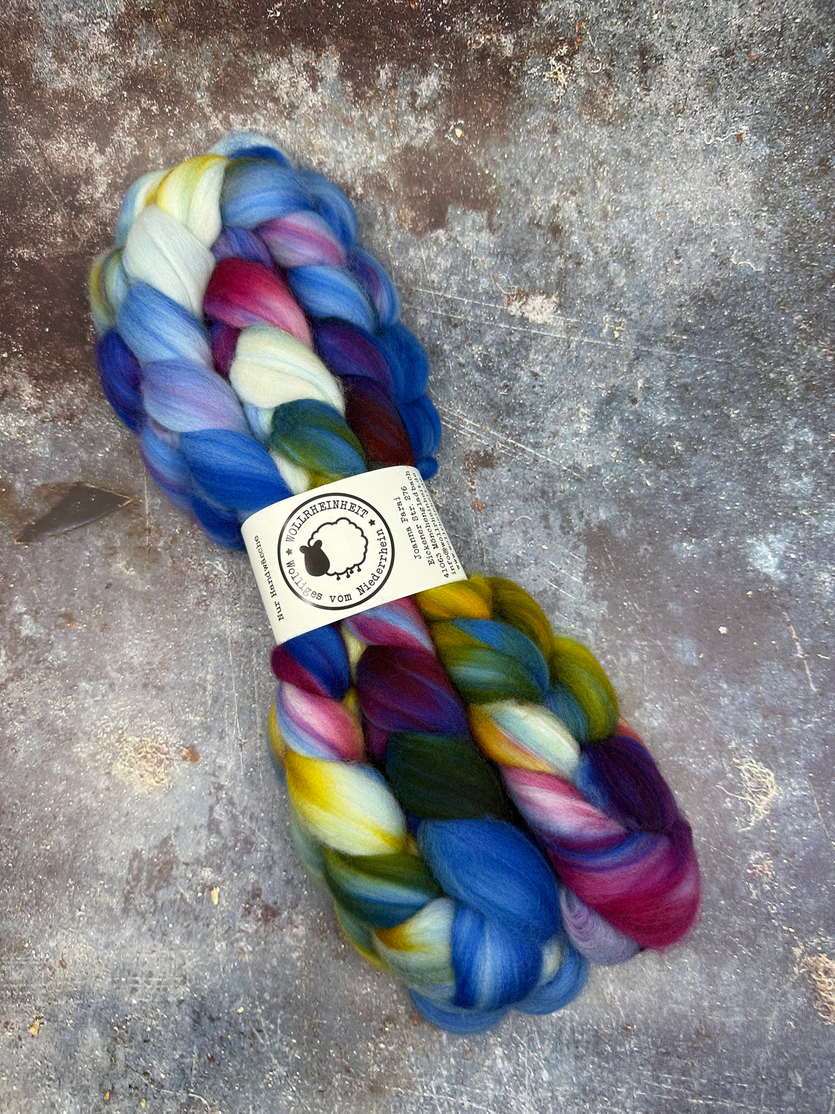 Merino Nylon Kammzug für weiche Sockenwolle No. 08