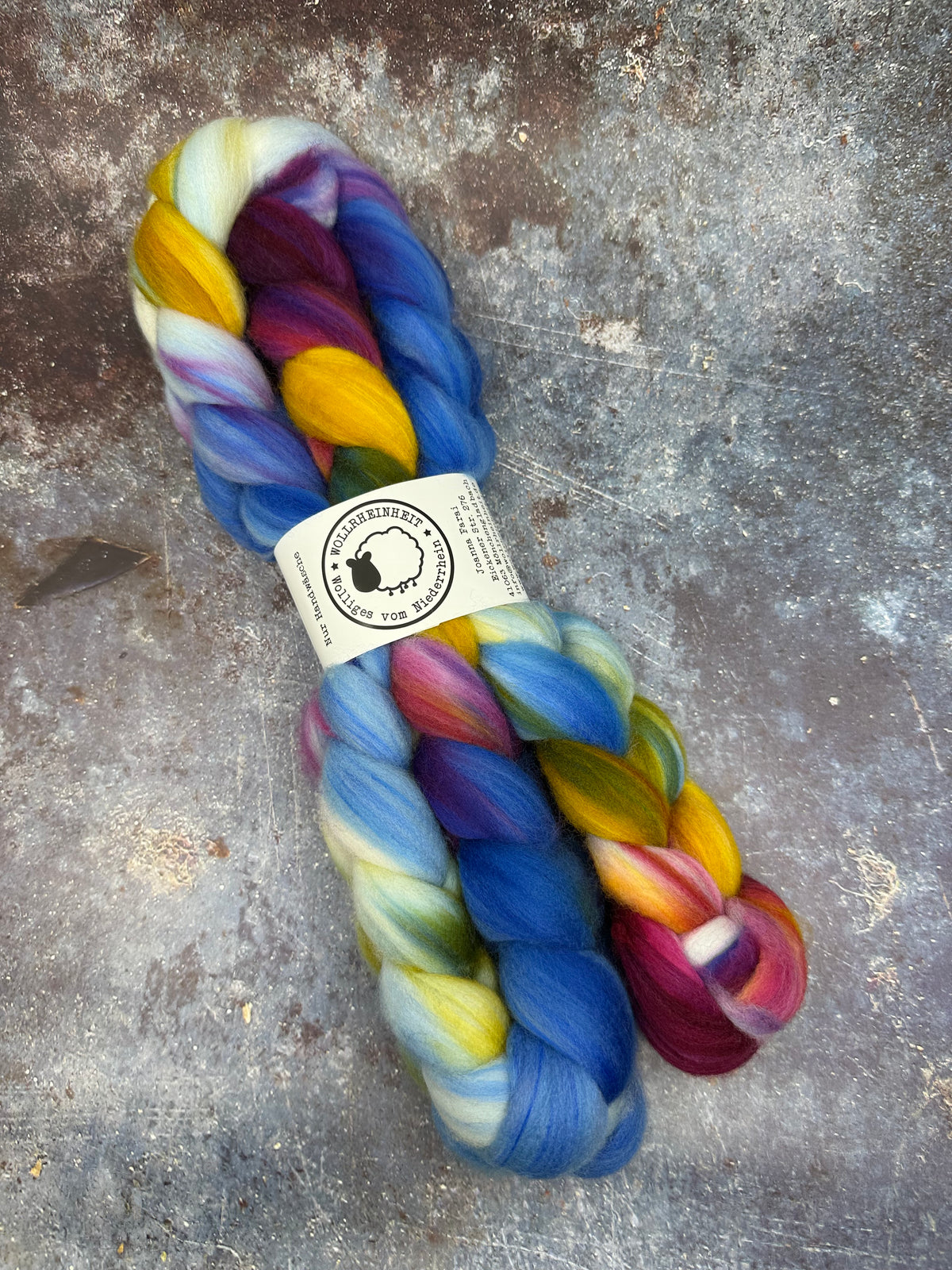 Merino Nylon Kammzug für weiche Sockenwolle No. 08