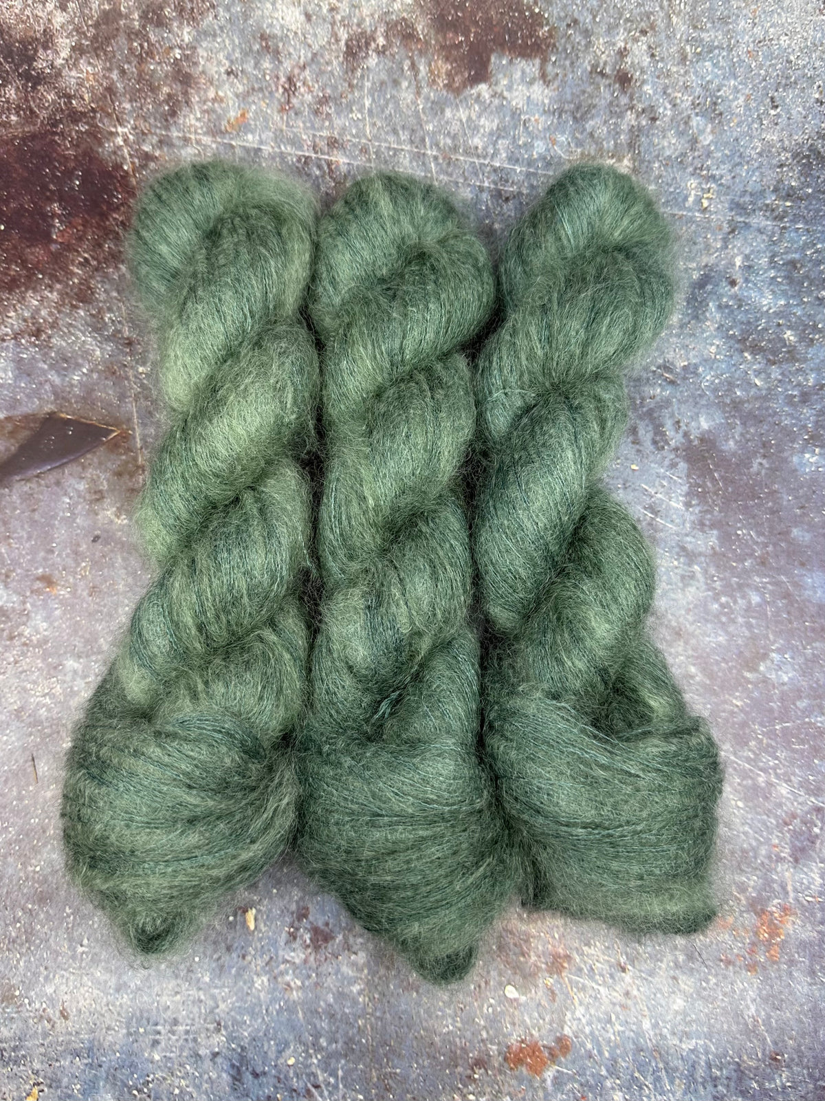 Zuckerwatte - Kid Mohair Seide DARK MUD