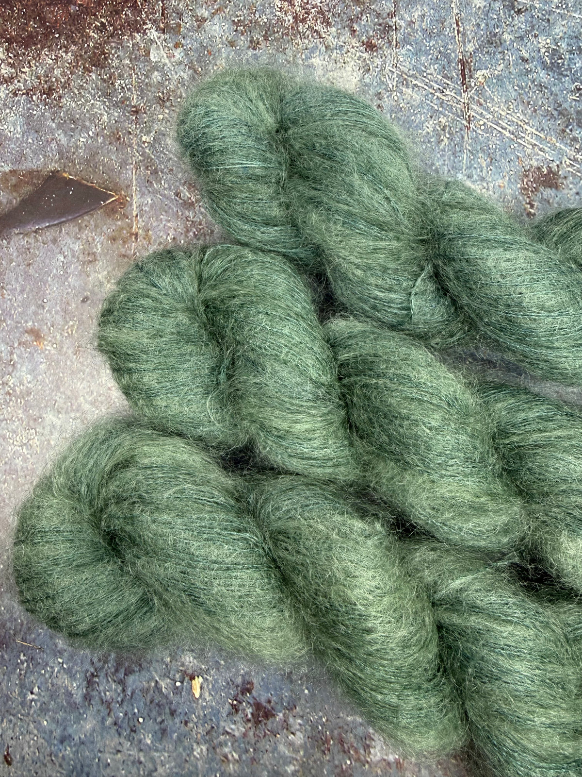 Zuckerwatte - Kid Mohair Seide DARK MUD