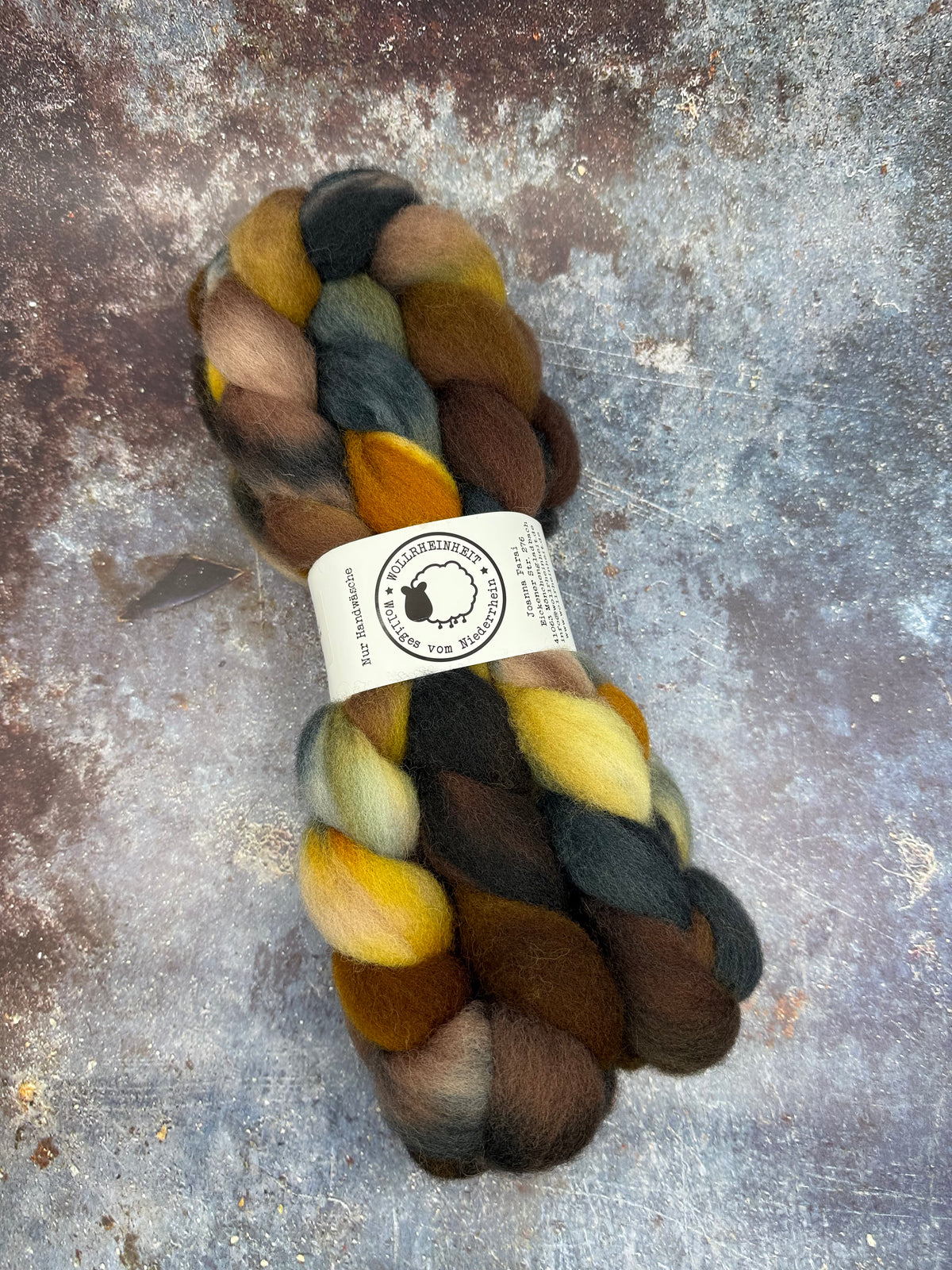 Shropshire Kammzug für Sockenwolle PUMPKIN SPICE