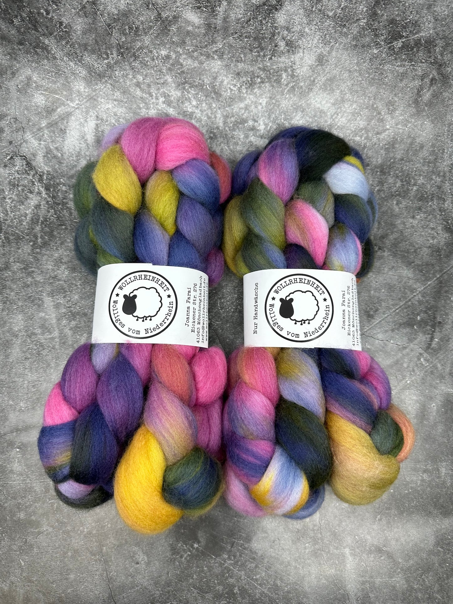 Polwarth - handgefärbter Kammzug PRISM