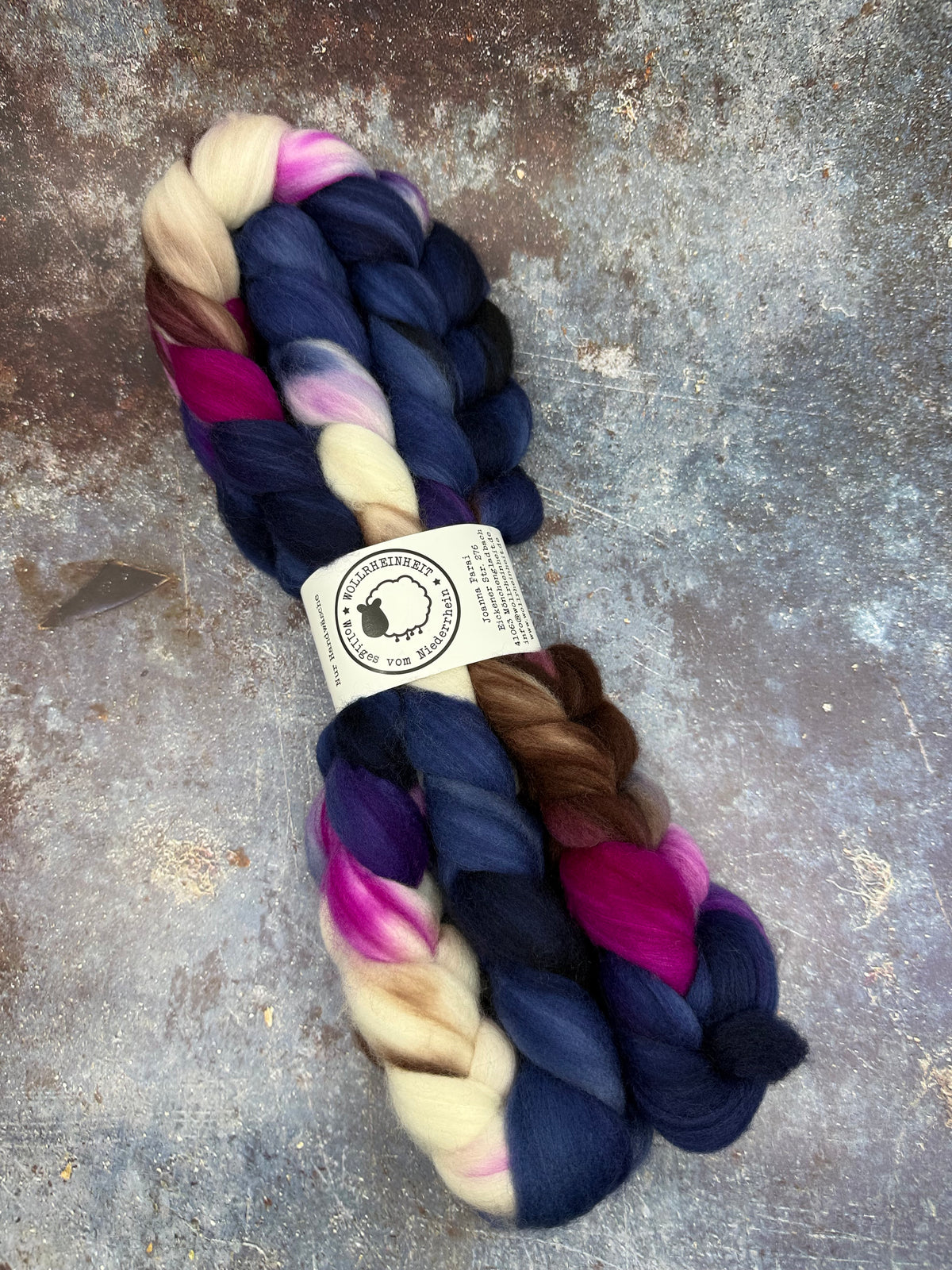 Merino Nylon Kammzug für weiche Sockenwolle No. 02