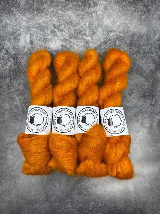 Zuckerwatte - Kid Mohair Seide BURNT ORANGE