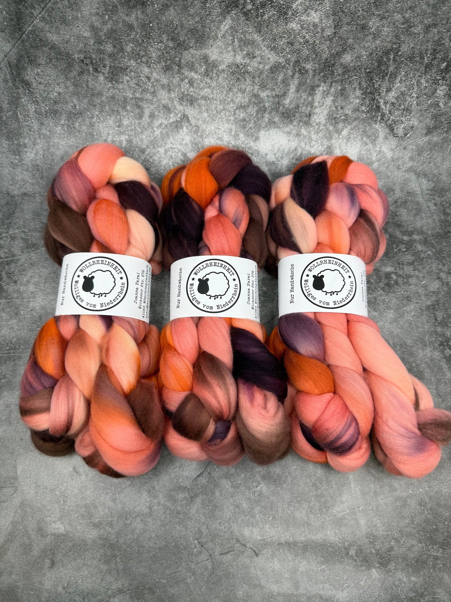 Merino 16 Kammzug CHILLI PEPPER