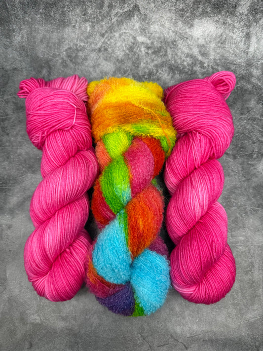 Strickset "Sonnenuntergang" für das Jäckchen "Wolke"